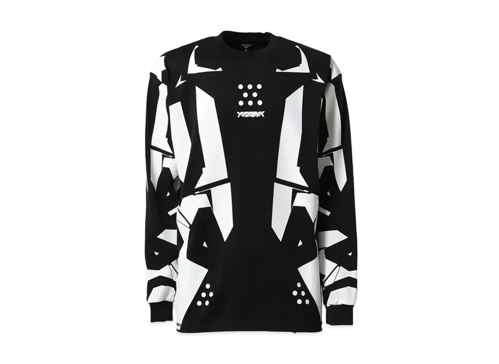 ACRONYM 100% Cotton Long Sleeve T-Shirt (S36-Pr) "Black"