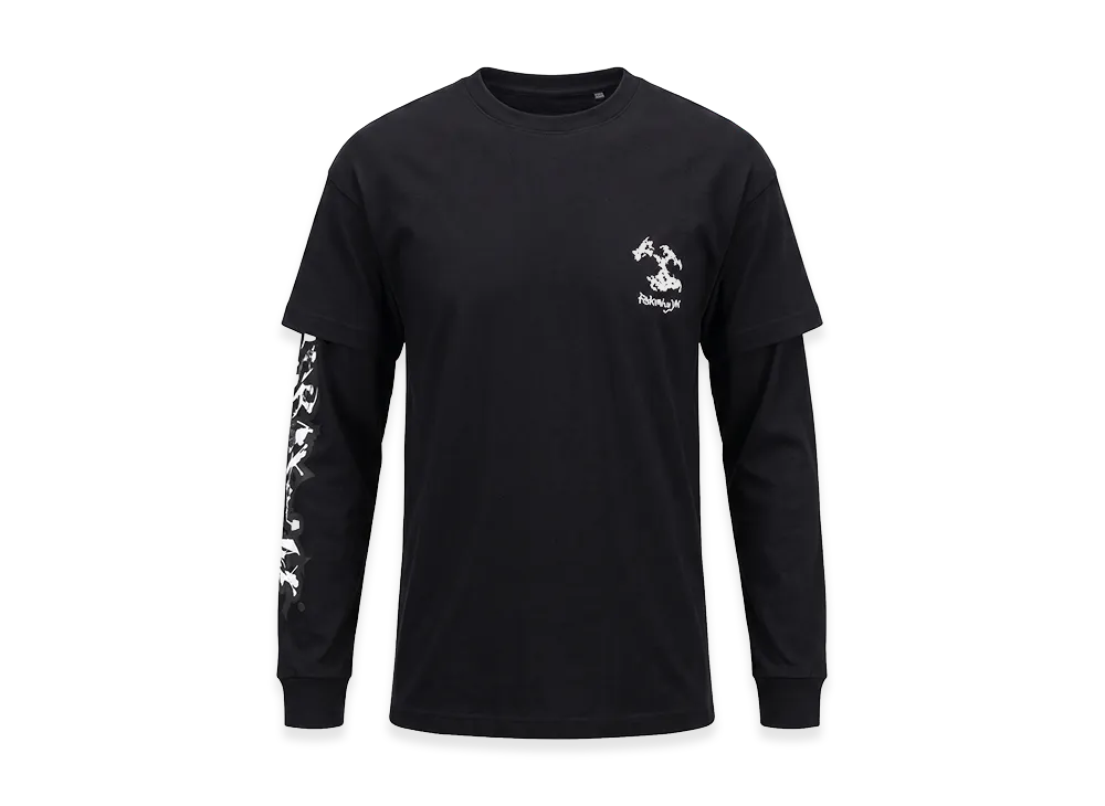 ACRONYM S29-PR B Next To Skin 100% Organic Cotton Long Sleeve T-Shirt "Black"