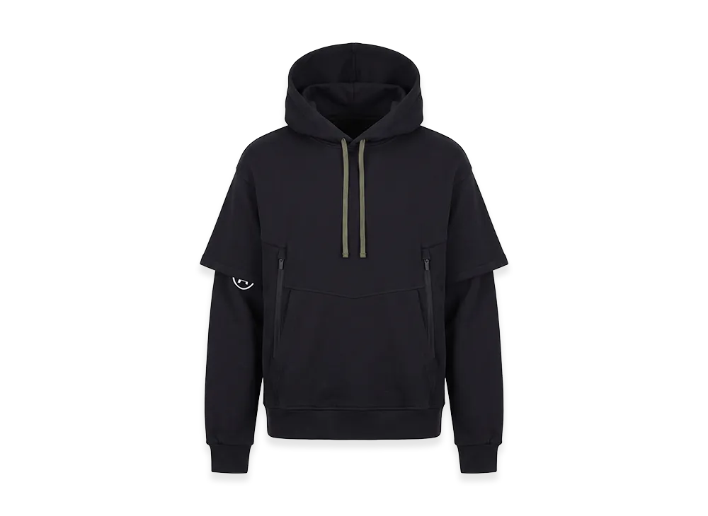 ACRONYM S34-PR Next To Skin Cotton Hooded Sweatshirt "Black"