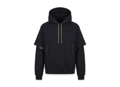 ACRONYM S34-PR Next To Skin Cotton Hooded Sweatshirt "Black"