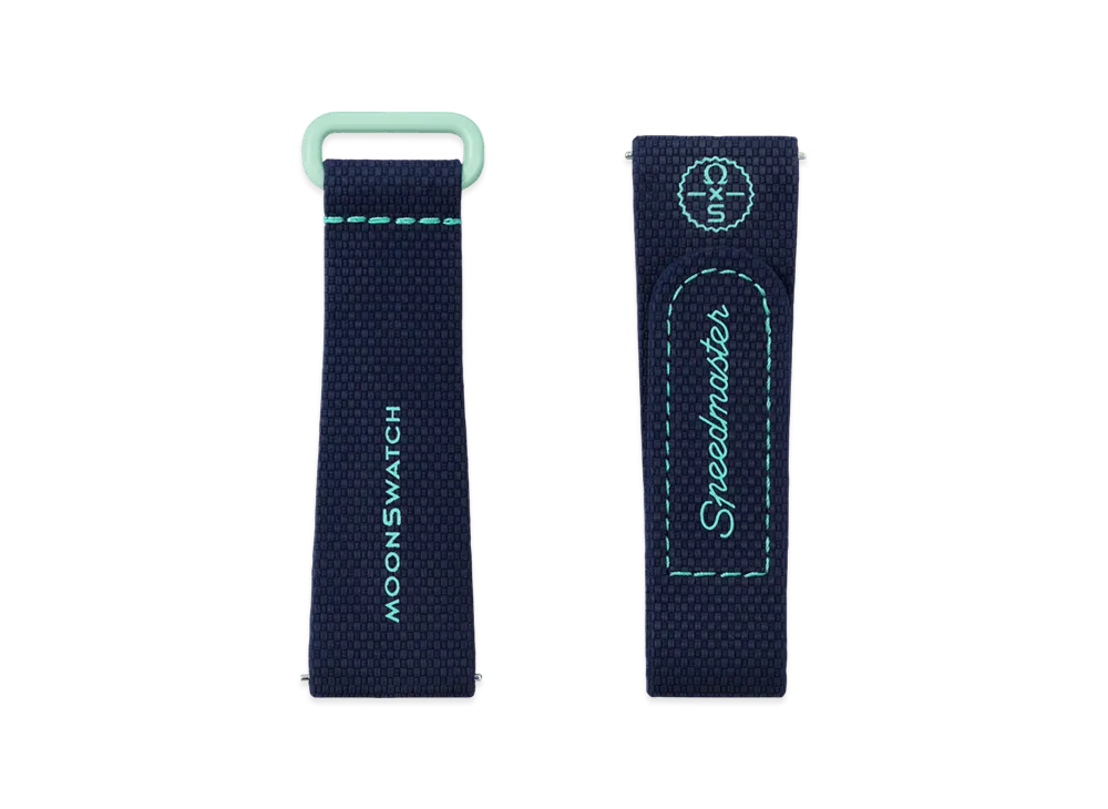 Swatch x OMEGA BIOCERAMIC MoonSwatch Rubber Strap "Dark Blue/Green"