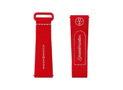 Swatch x OMEGA BIOCERAMIC MoonSwatch Rubber Strap "Red/White"