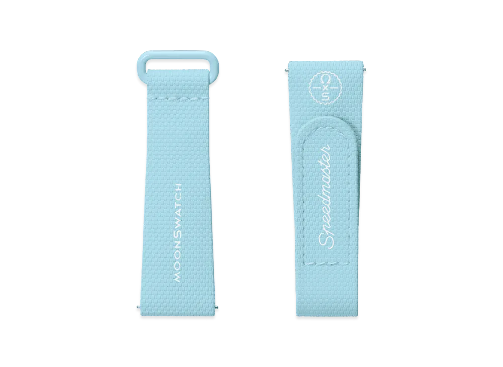 Swatch x OMEGA BIOCERAMIC MoonSwatch Rubber Strap "Light Blue/White"