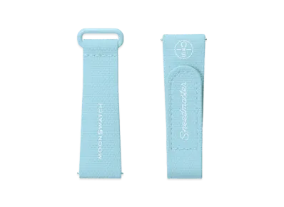 Swatch x OMEGA BIOCERAMIC MoonSwatch Rubber Strap "Light Blue/White"