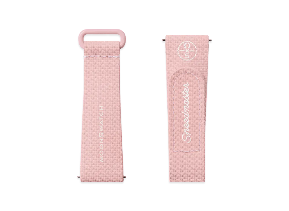 Swatch x OMEGA BIOCERAMIC MoonSwatch Rubber Strap "Pink/White"