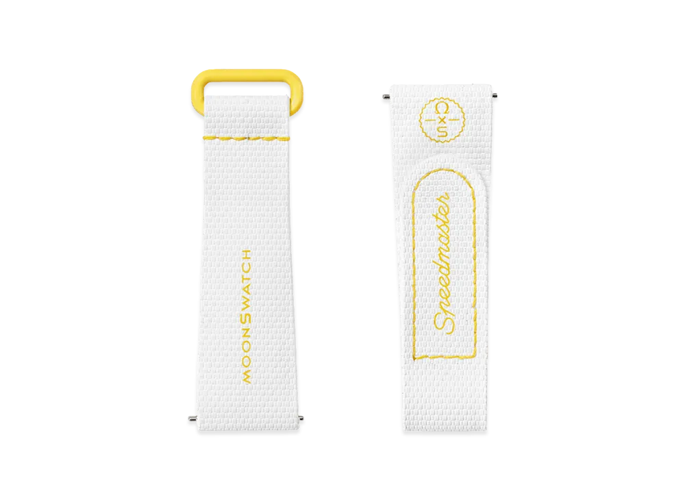 Swatch x OMEGA BIOCERAMIC MoonSwatch Rubber Strap "White/Yellow"