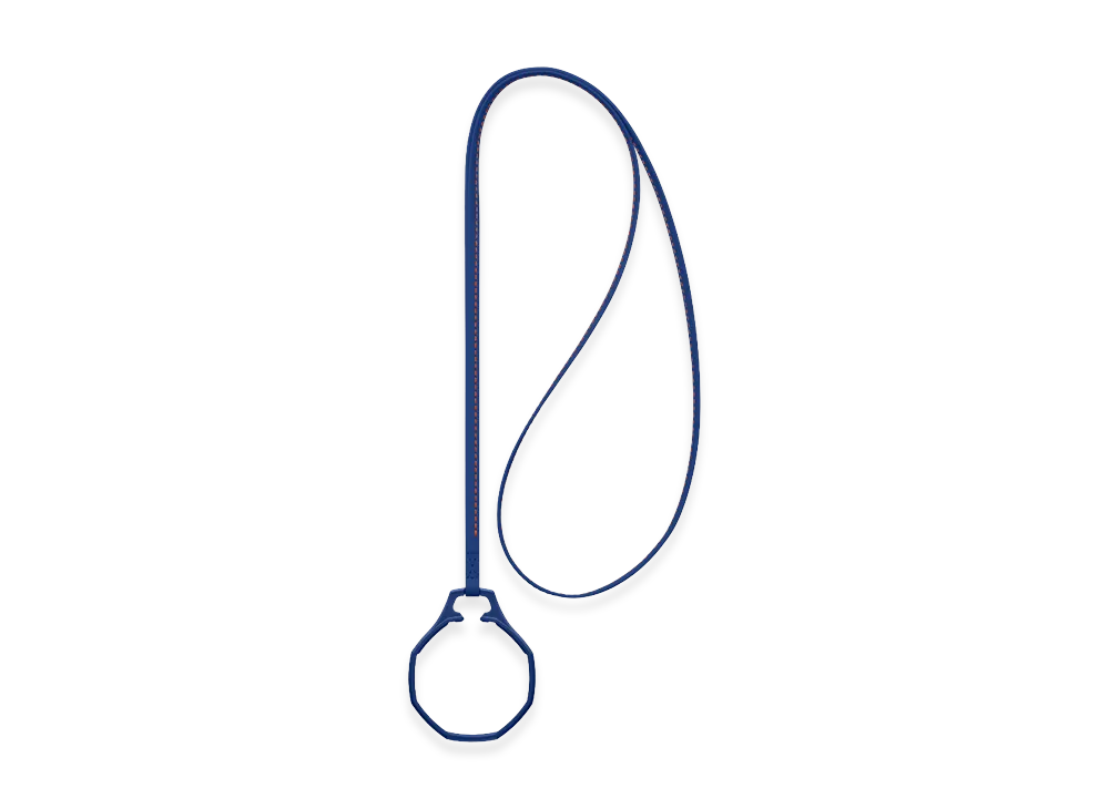 Swatch Royal Pop Leather Lanyard Orenji Hachi "Navy"