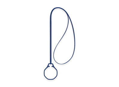 Swatch Royal Pop Leather Lanyard Orenji Hachi "Navy"
