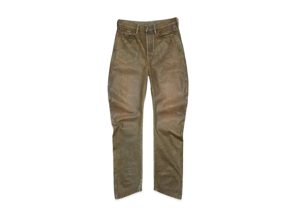 Acne Studios Relaxed Fit Coated Jeans "Blue/Beige"