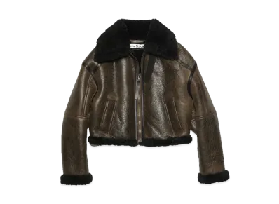 Acne Studios Shearling Jacket "Dark Brown/Black"