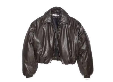 Acne Studios Coated Bomber Jacket "Dark Brown"