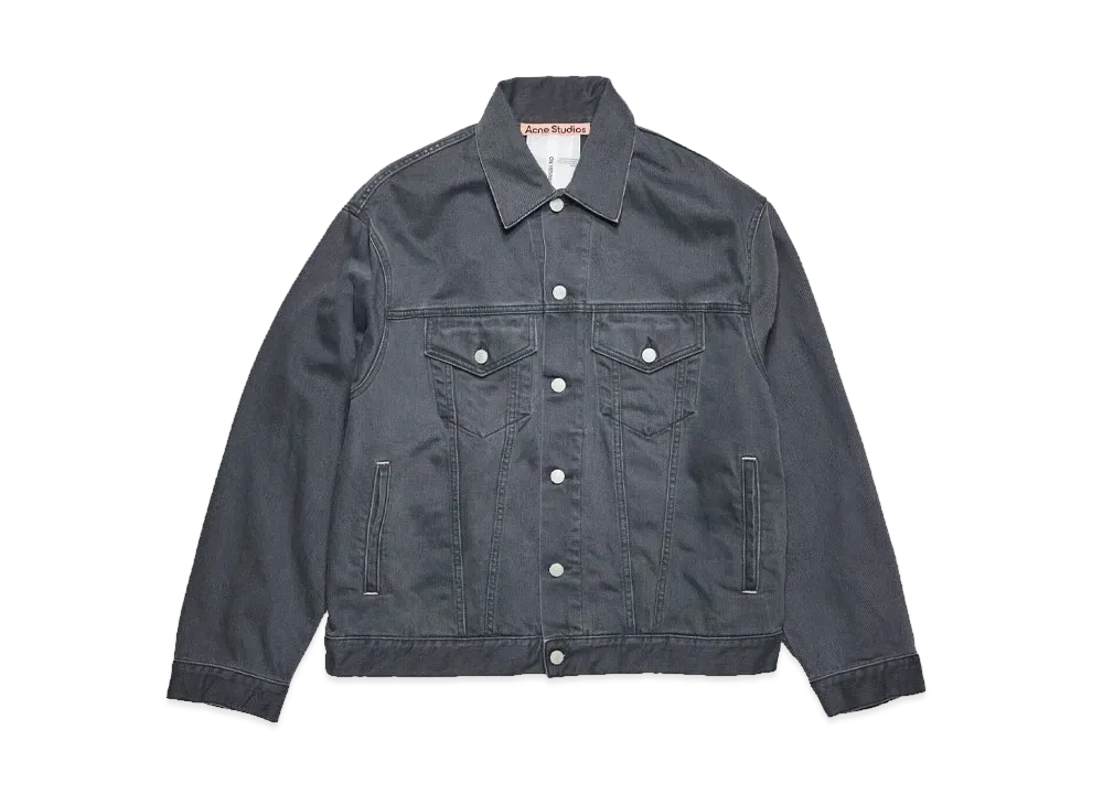 Acne Studios Relaxed Fit Denim Jacket "Dark Gray"
