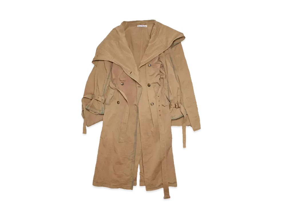Acne Studios Shawl Collar Trench Coat "Beige"