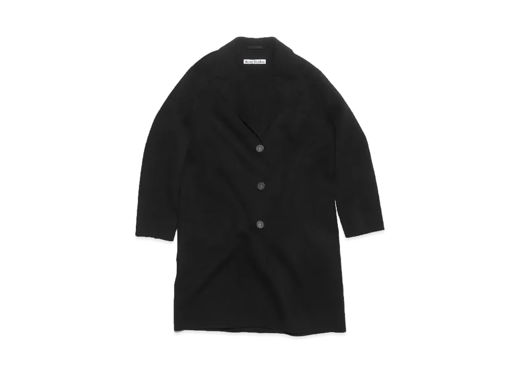 Acne Studios Single Breast Wool Coat "Black"
