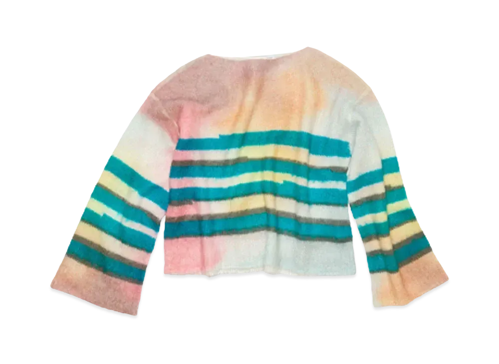 Acne Studios Mohair-Blend Striped Sweater "Blue/Multi"