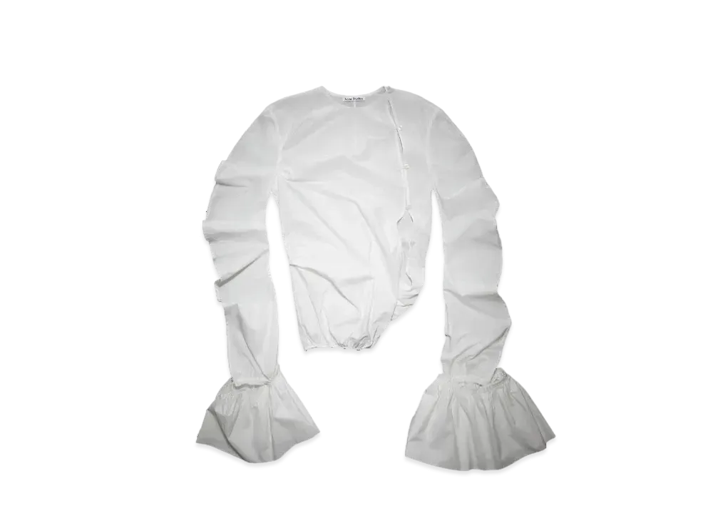 Acne Studios Asymmetrical Blouse "White"