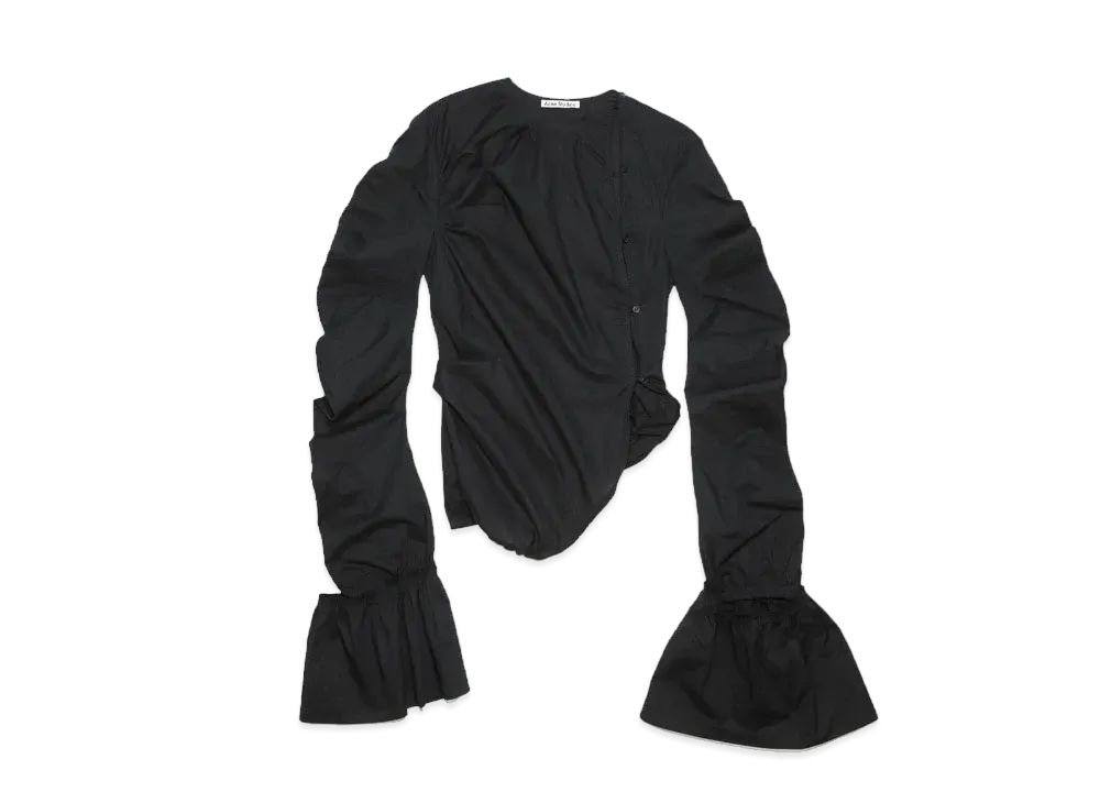 Acne Studios Asymmetrical Blouse "Black"