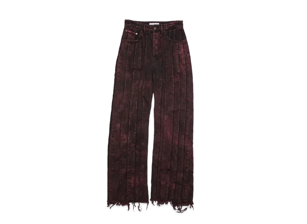 Acne Studios Loose Fit Jeans - 2021 "Black/Wine Red"