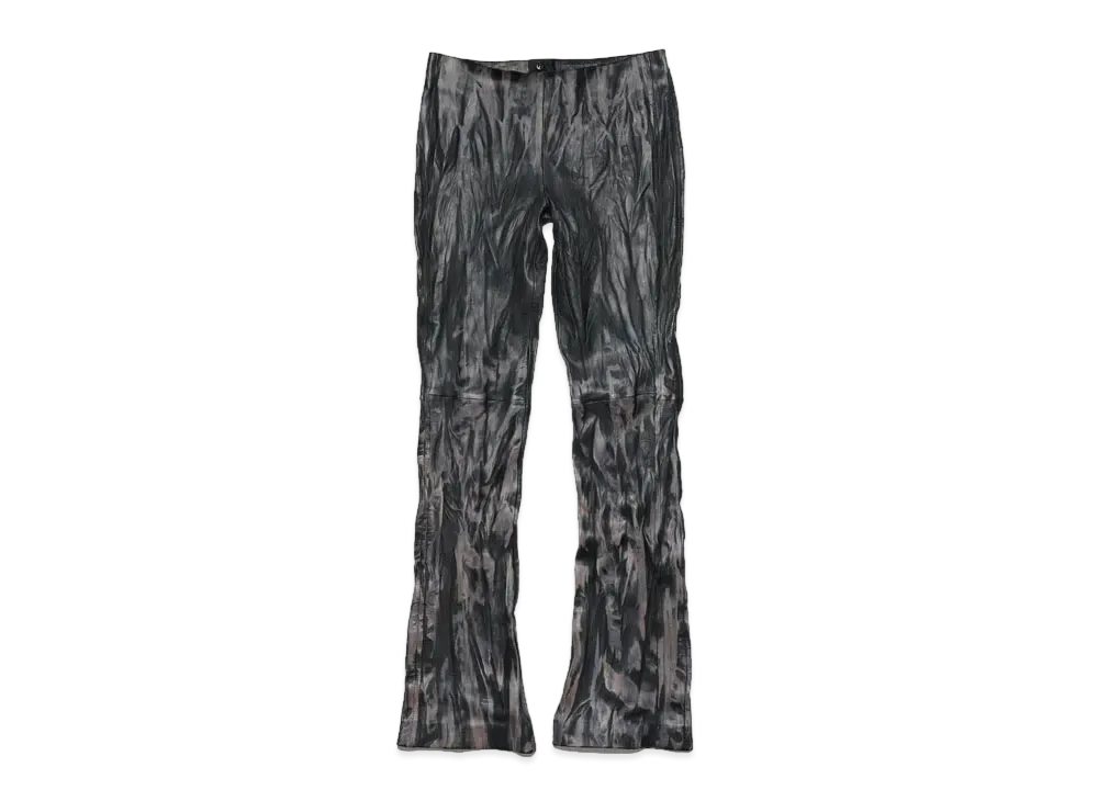 Acne Studios Creased Leather Trousers "Black/Beige"