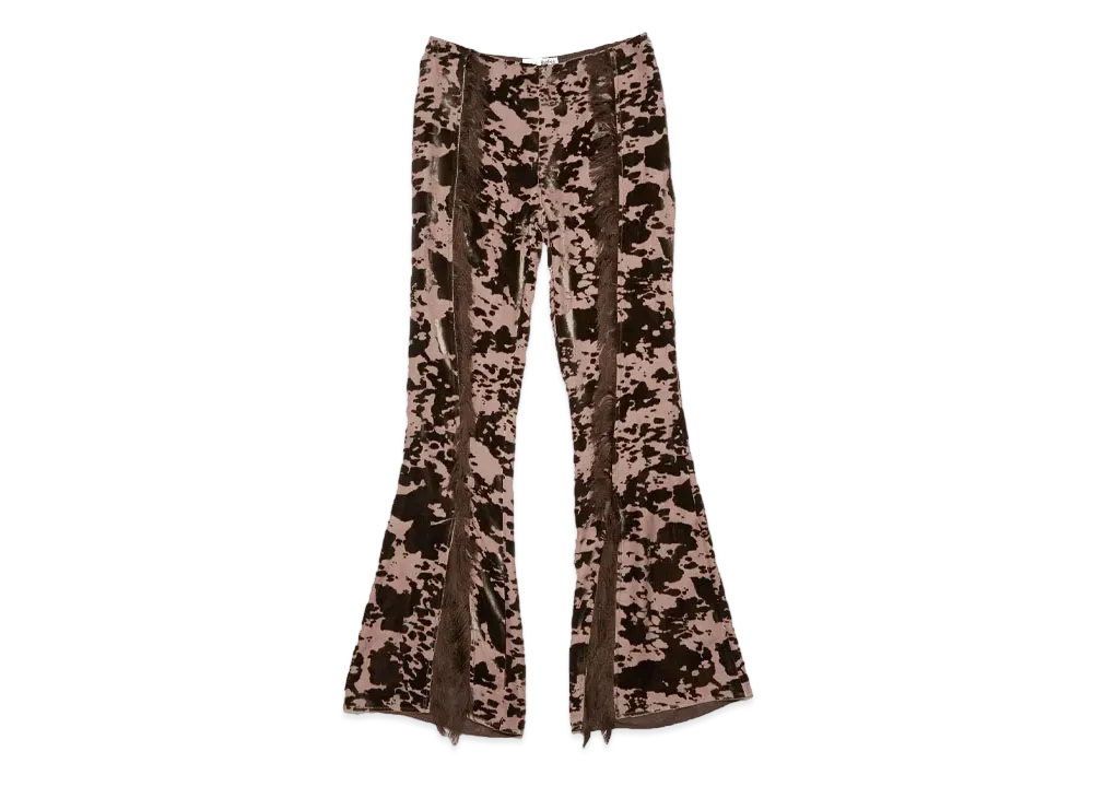 Acne Studios Cow Print Trousers "Chocolate Brown"