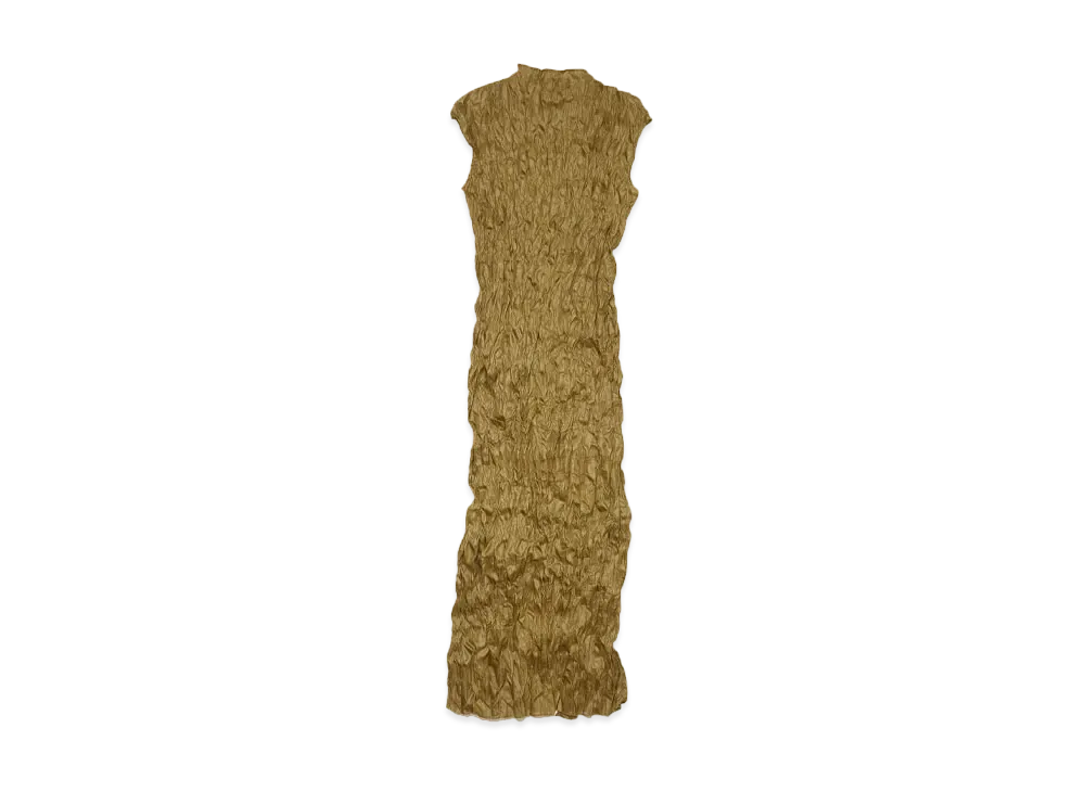 Acne Studios Crinkle Dress "Seaweed Green"