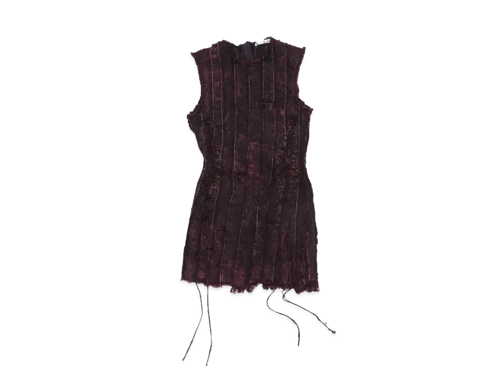 Acne Studios Denim Dress "Black/Wine Red"