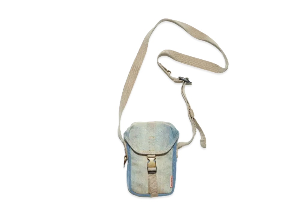 Acne Studios Denim Mini Pouch Bag "Light Blue/Beige"