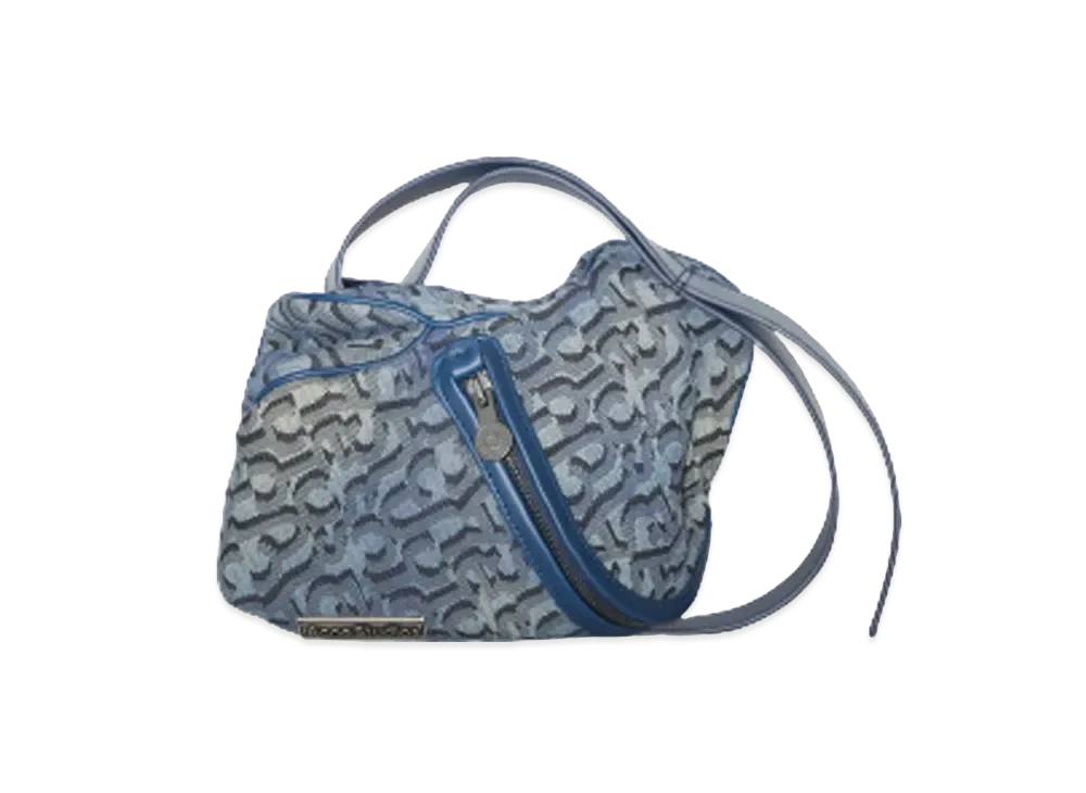 Acne Studios Monogram Mini Pouch "Denim Blue"