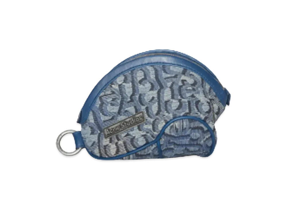 Acne Studios Monogram Micro Pouch "Denim Blue"