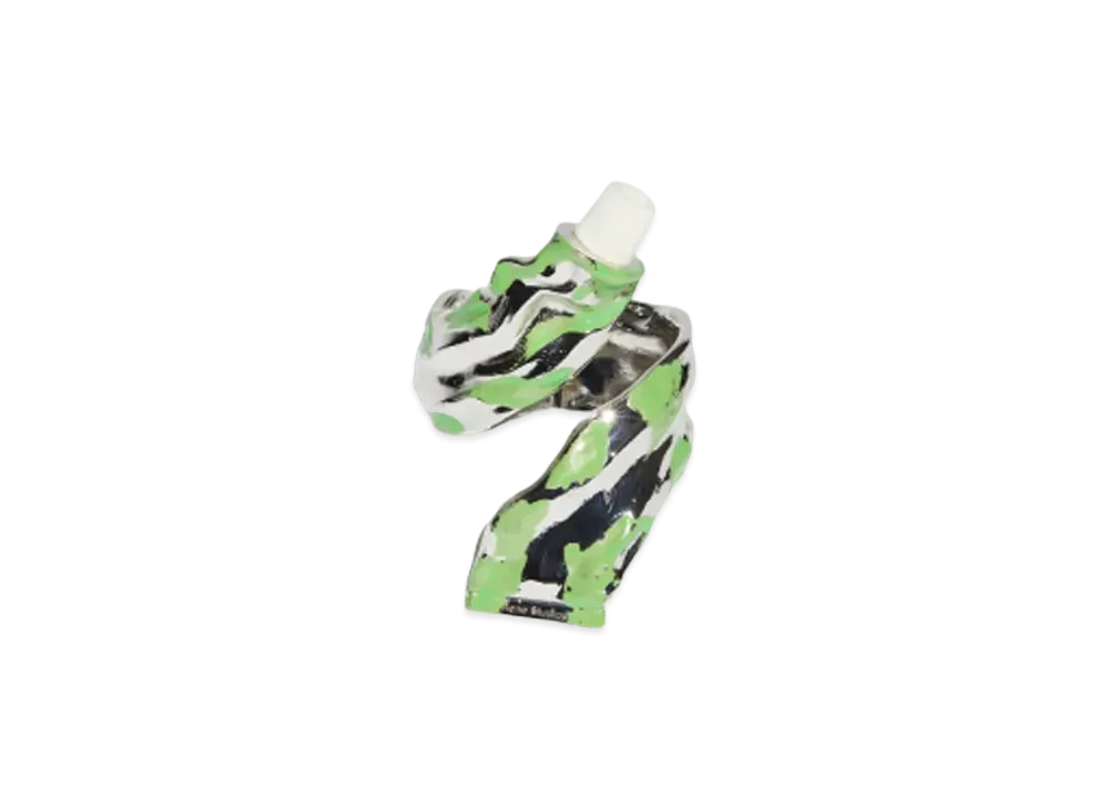 Acne Studios Paint Tube Bracelet "Silver/Green"