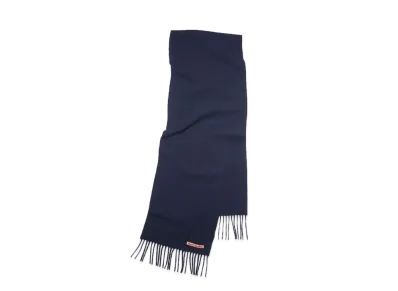 Acne Studios Fringe Wool Scarf "Navy Blue"