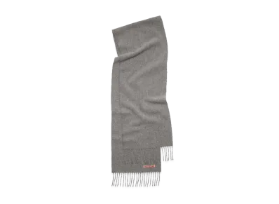Acne Studios Fringe Wool Scarf "Gray Melange"