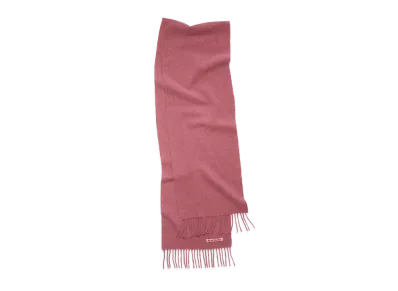 Acne Studios Fringe Wool Scarf "Dark Pink Melange"