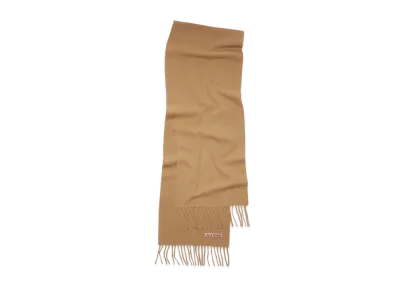 Acne Studios Fringe Wool Scarf "Dark Camel"