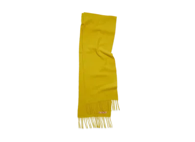 Acne Studios Fringe Wool Scarf "Acid Yellow"