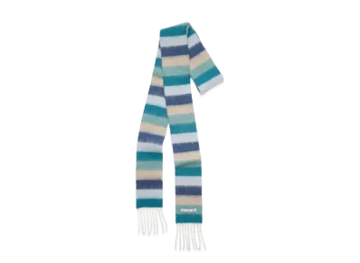 Acne Studios Wool Alpaca Fringe Scarf "Blue/Gray"