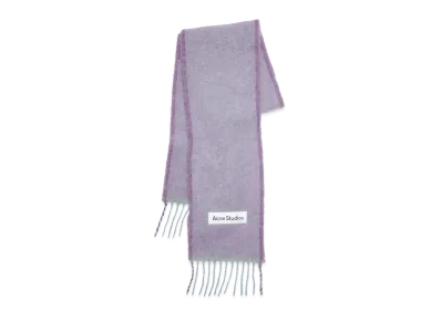 Acne Studios Mohair Wool Fringe Scarf "Lavender Purple"
