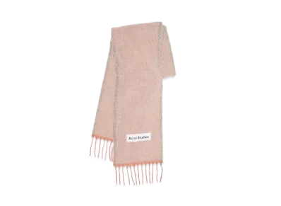 Acne Studios Mohair Wool Fringe Scarf "Dusty Pink"