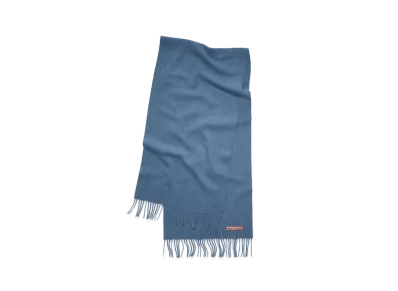 Acne Studios Fringe Wool Scarf "Ocean Blue Melange"