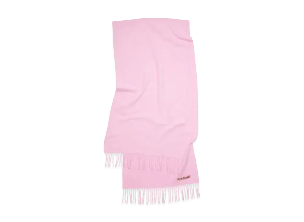 Acne Studios Fringe Wool Scarf "Bubble Pink"