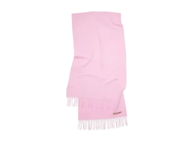Acne Studios Fringe Wool Scarf "Bubble Pink"