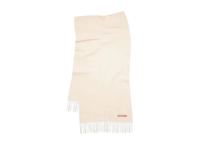 Acne Studios Fringe Wool Scarf "Warm White"