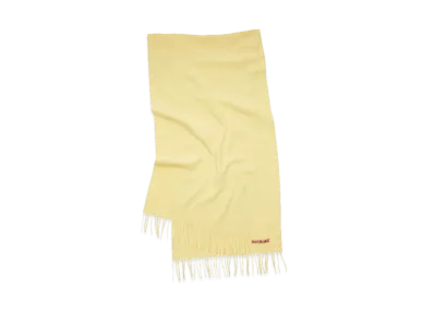 Acne Studios Fringe Wool Scarf "Vanilla Yellow"