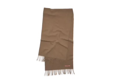 Acne Studios Fringe Wool Scarf "Caramel Brown"