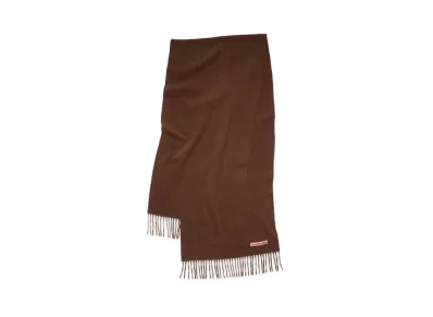 Acne Studios Fringe Wool Scarf "Dark Rust Melange"