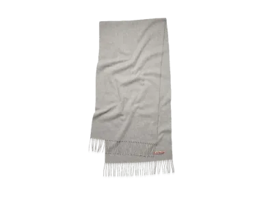 Acne Studios Fringe Wool Scarf "Light Gray Melange"