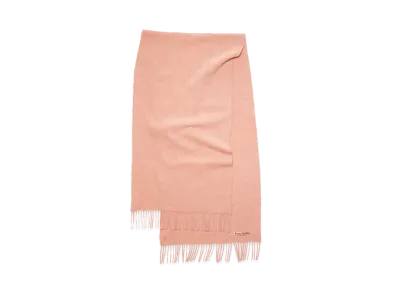 Acne Studios Fringe Wool Scarf "Rose Melange"