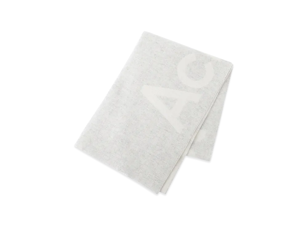 Acne Studios Logo Jacquard Scarf "Whitelightgrey"