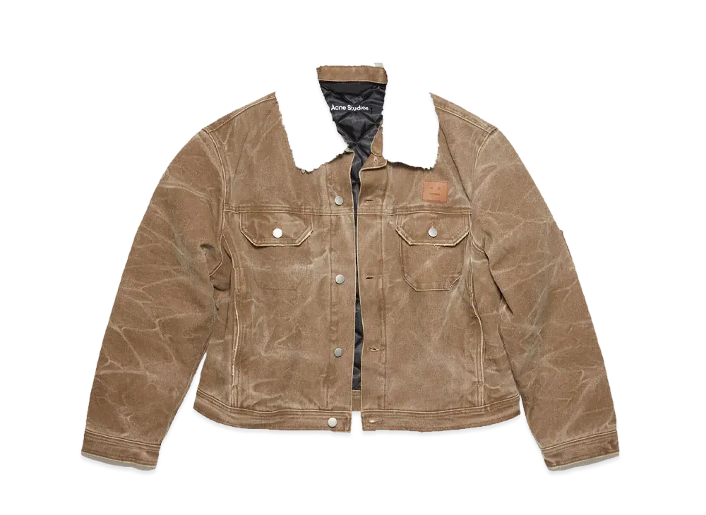 Acne Studios Padded Denim Jacket "Taffy Brown"
