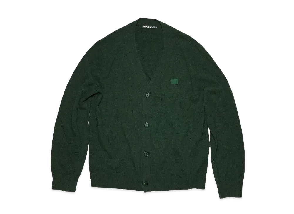 Acne Studios V Neck Cardigan "Bottle Green"